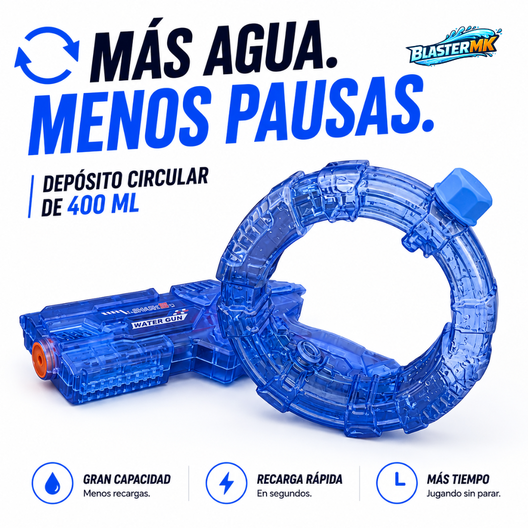 BLASTERMK™ — Menos recargas. Más diversión.