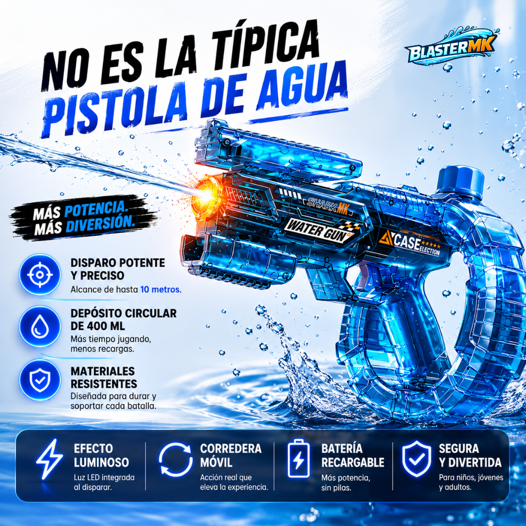 BLASTERMK™ — Menos recargas. Más diversión.